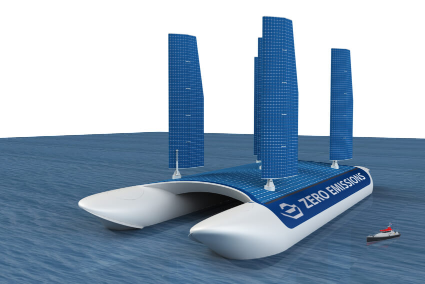 A concept of wind powered handy size bulk carrier, 37 000 Dwt.