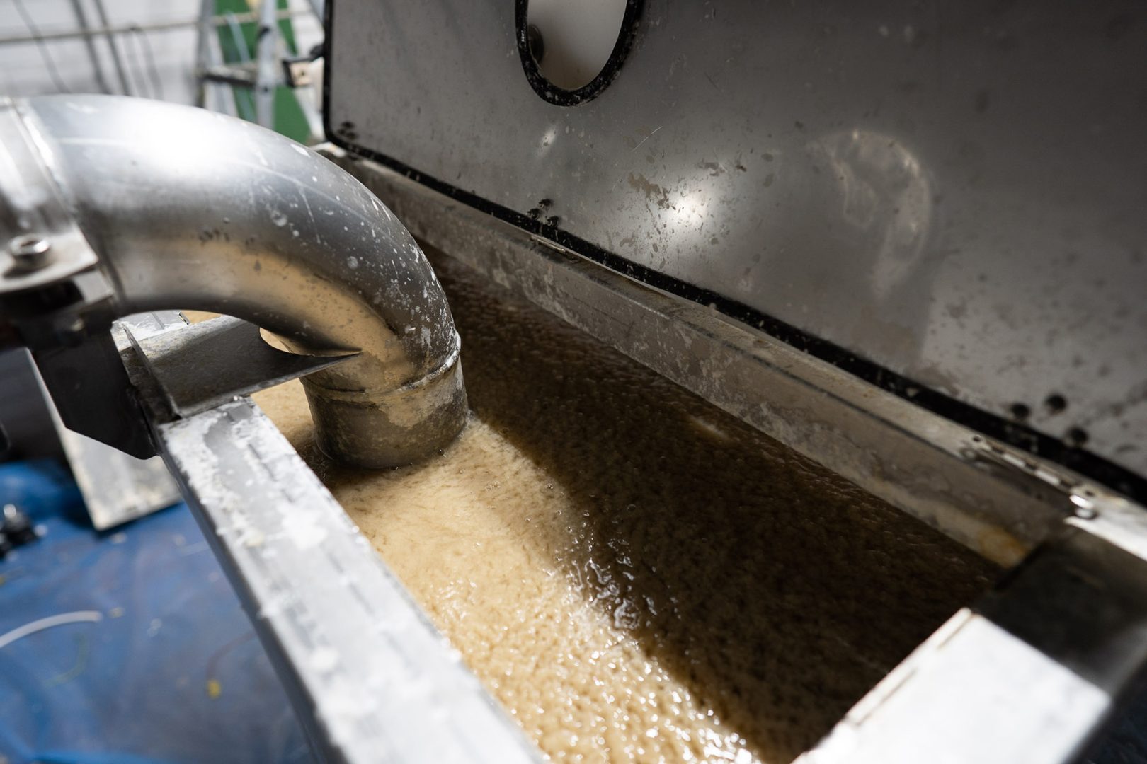 Oat Husk Cellulose Being Fed Into The Headbox